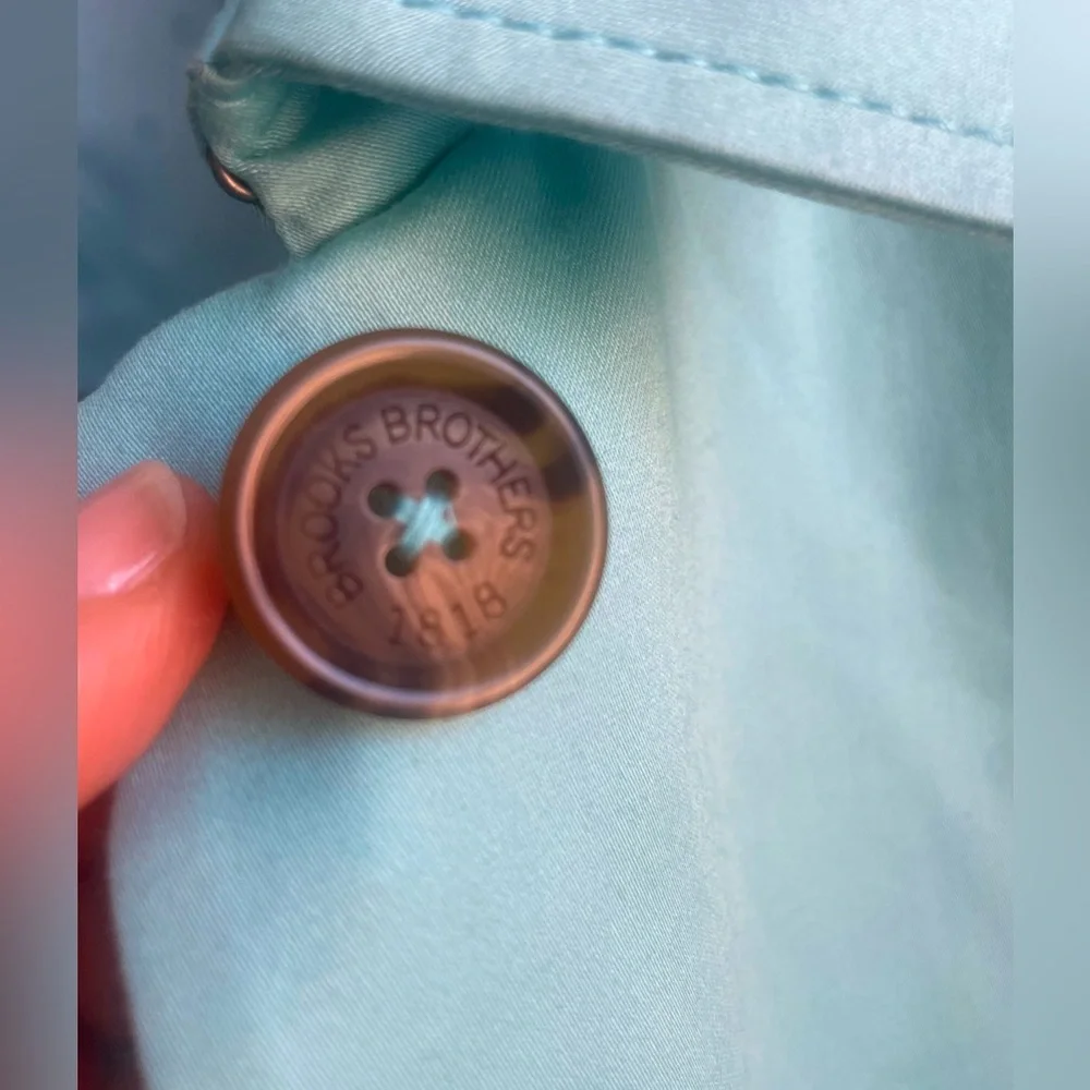 🌸NEW🌺 Brooks Brothers Beautiful Bold Trench Coat,No longer available in stores - Picture 6 of 15